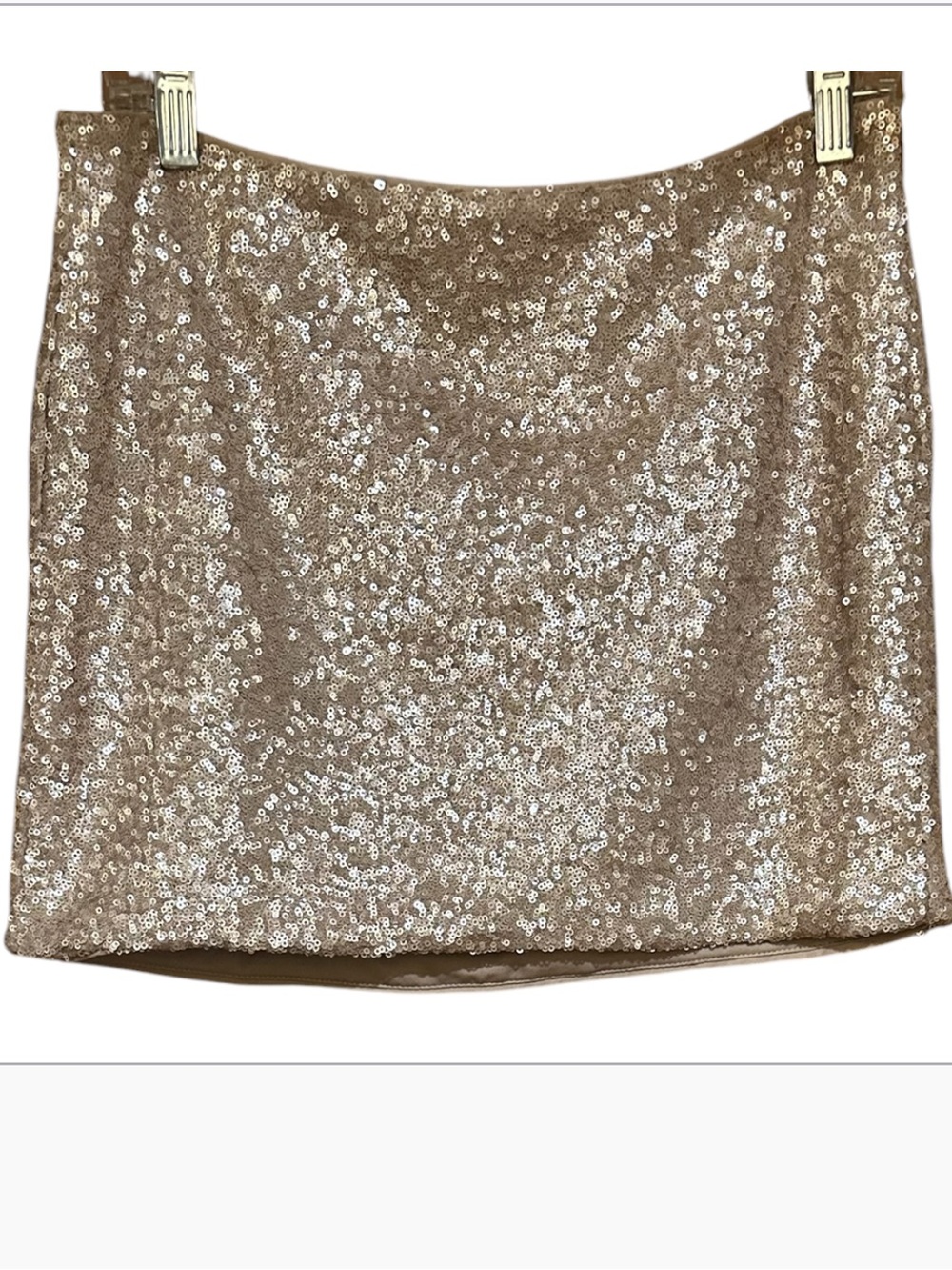 Zara Sequin Mini Skirt - Champagne
